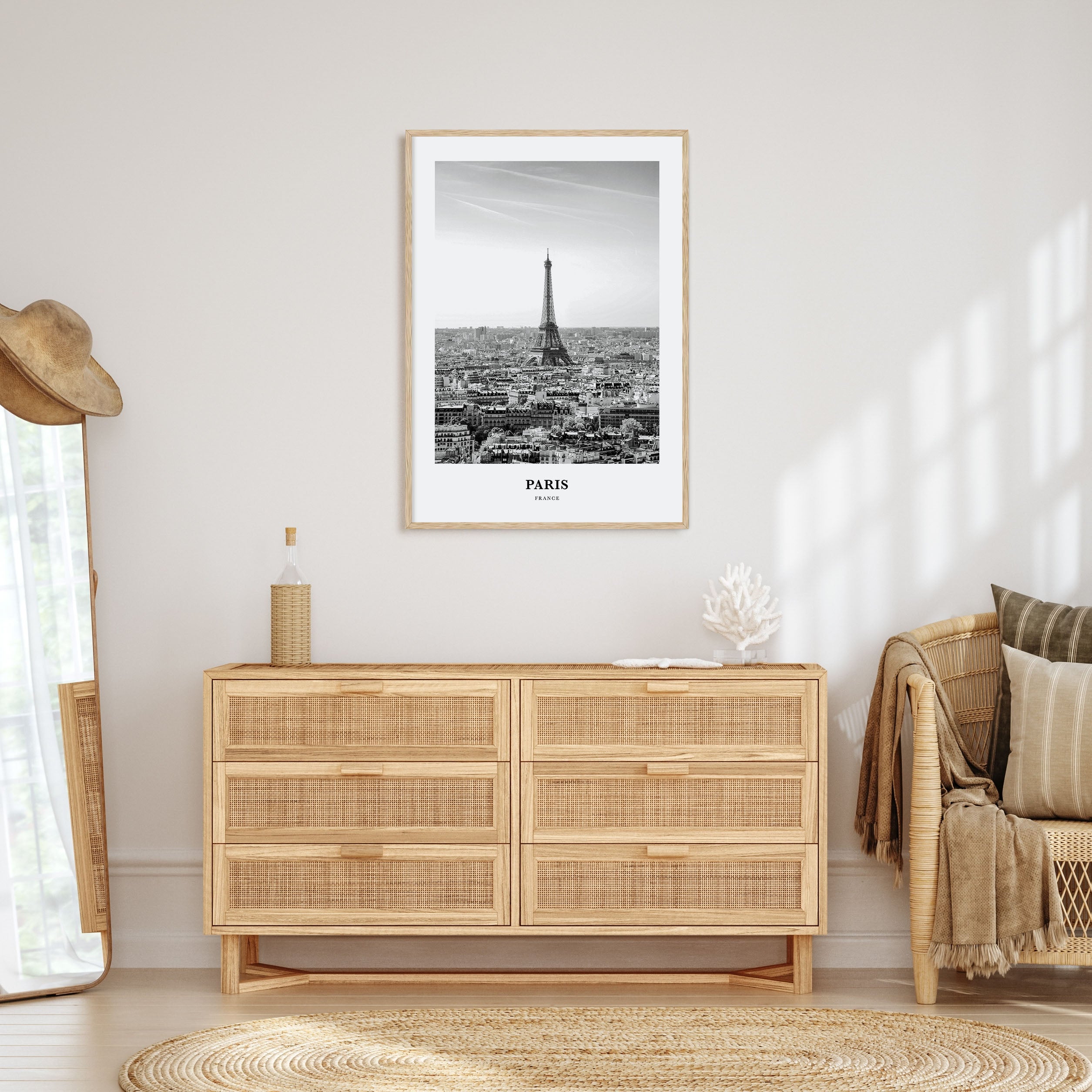 Paris Portrait B&W No 2 Poster