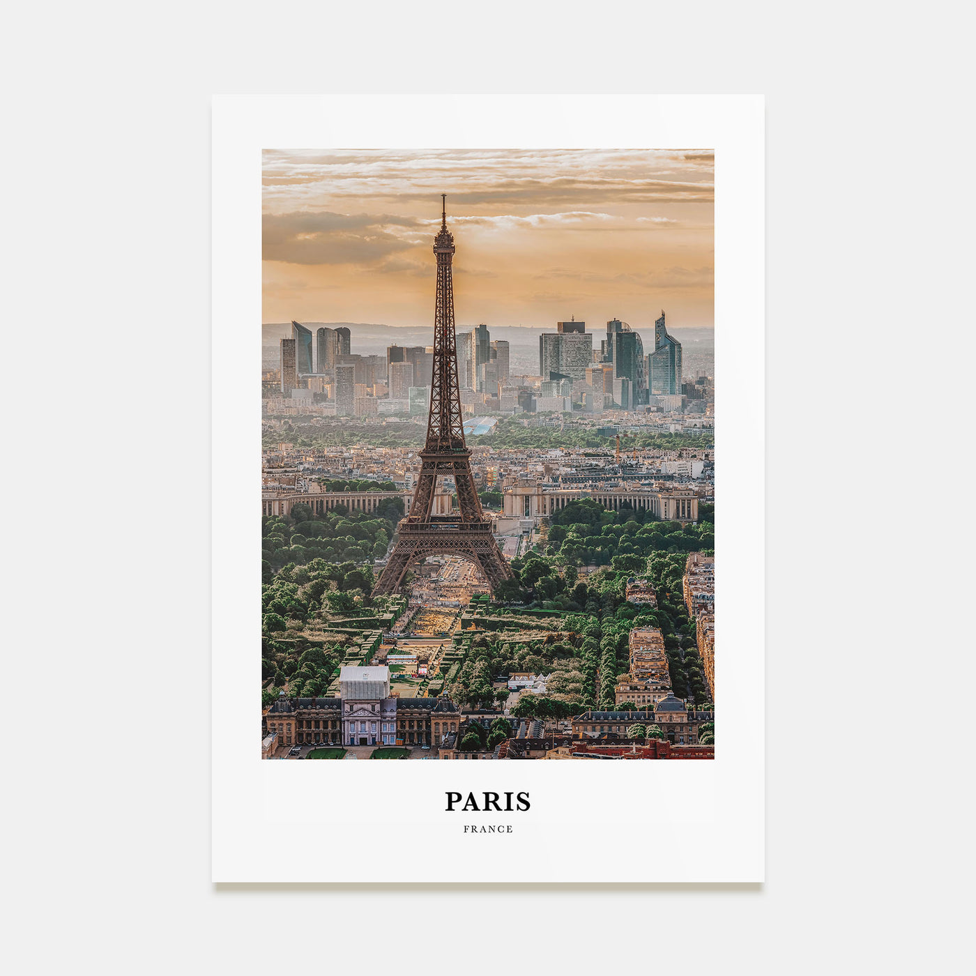 Paris Portrait Color Poster