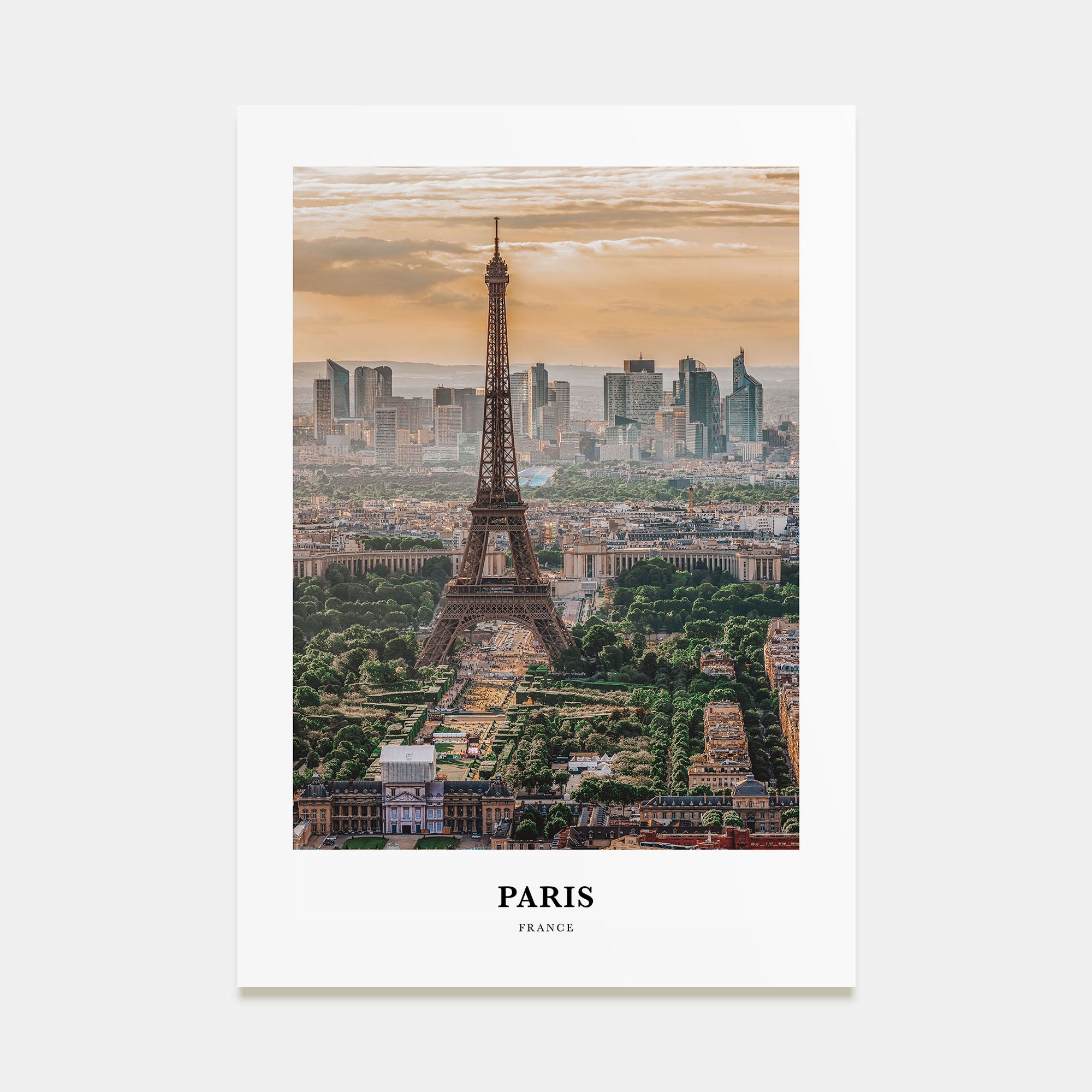 Paris Portrait Color Poster