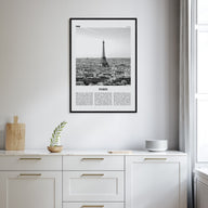 Paris Travel B&W No 1 Poster
