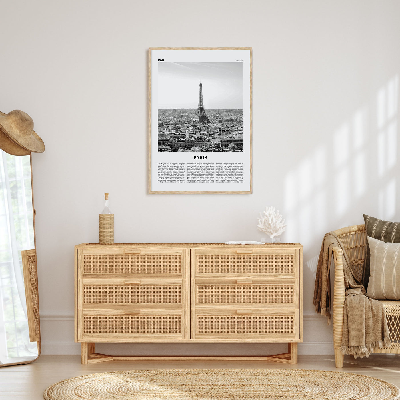 Paris Travel B&W No 1 Poster