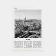 Paris Travel B&W No 2 Poster