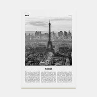 Paris Travel B&W No 4 Poster