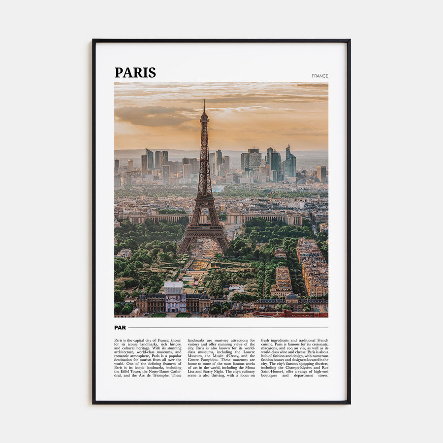 Paris Travel Color Poster