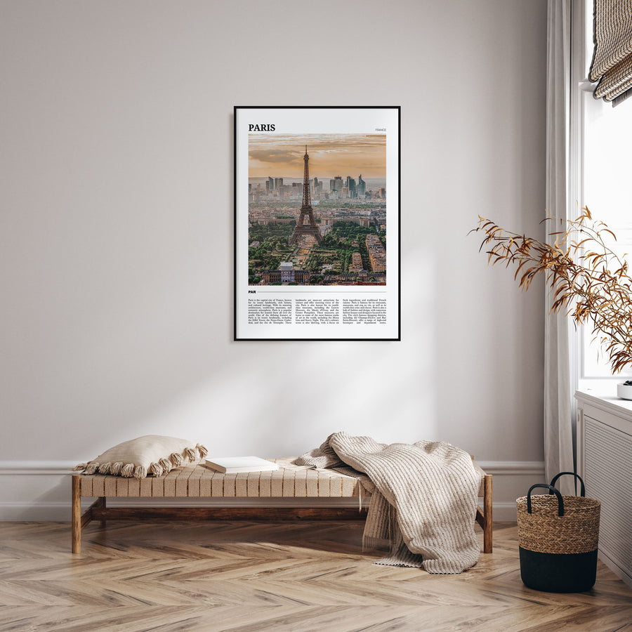Paris Travel Color Poster