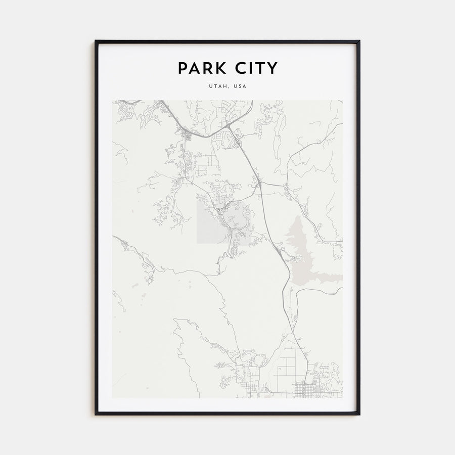 Park City Map Portrait Poster