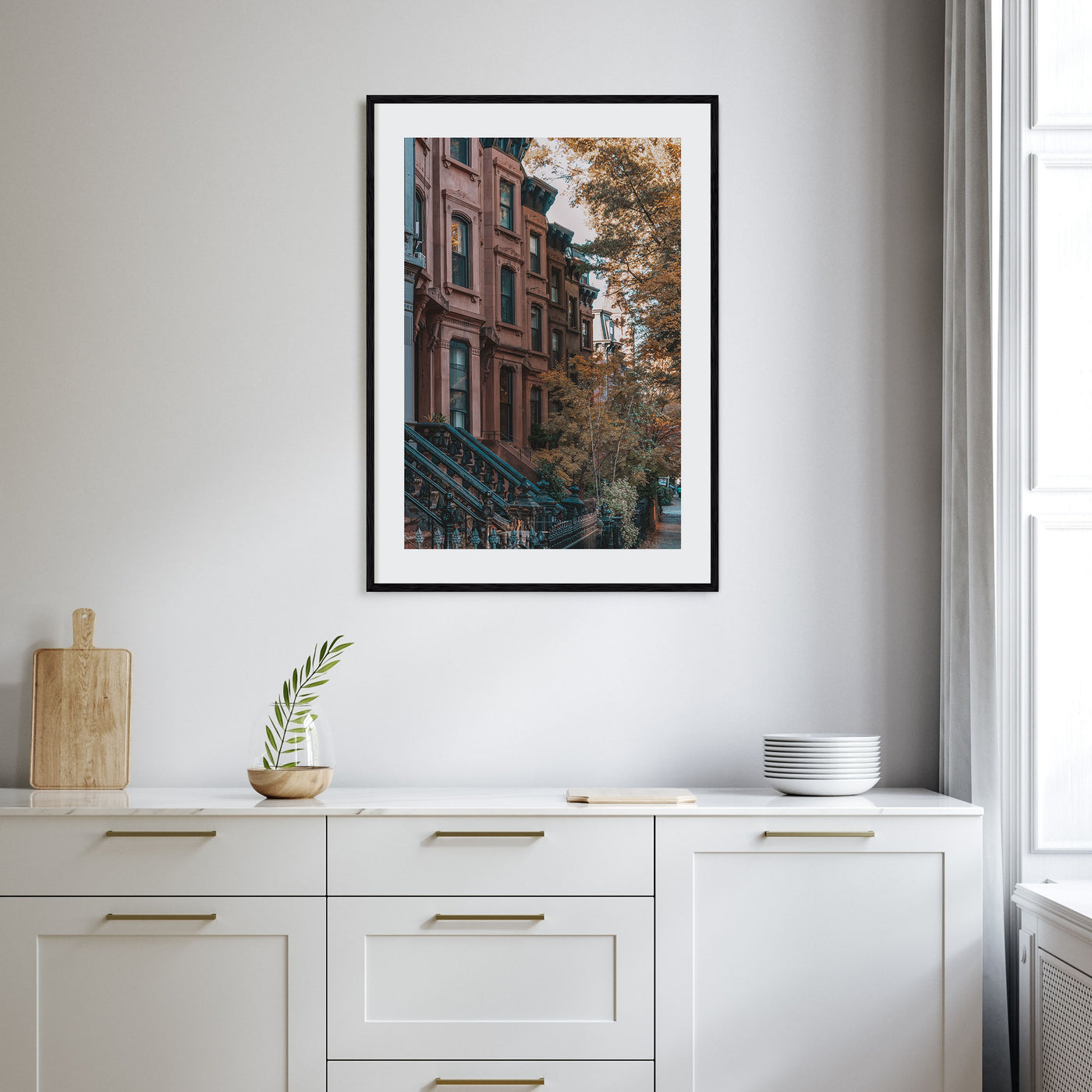 Park Slope Photo Color Poster