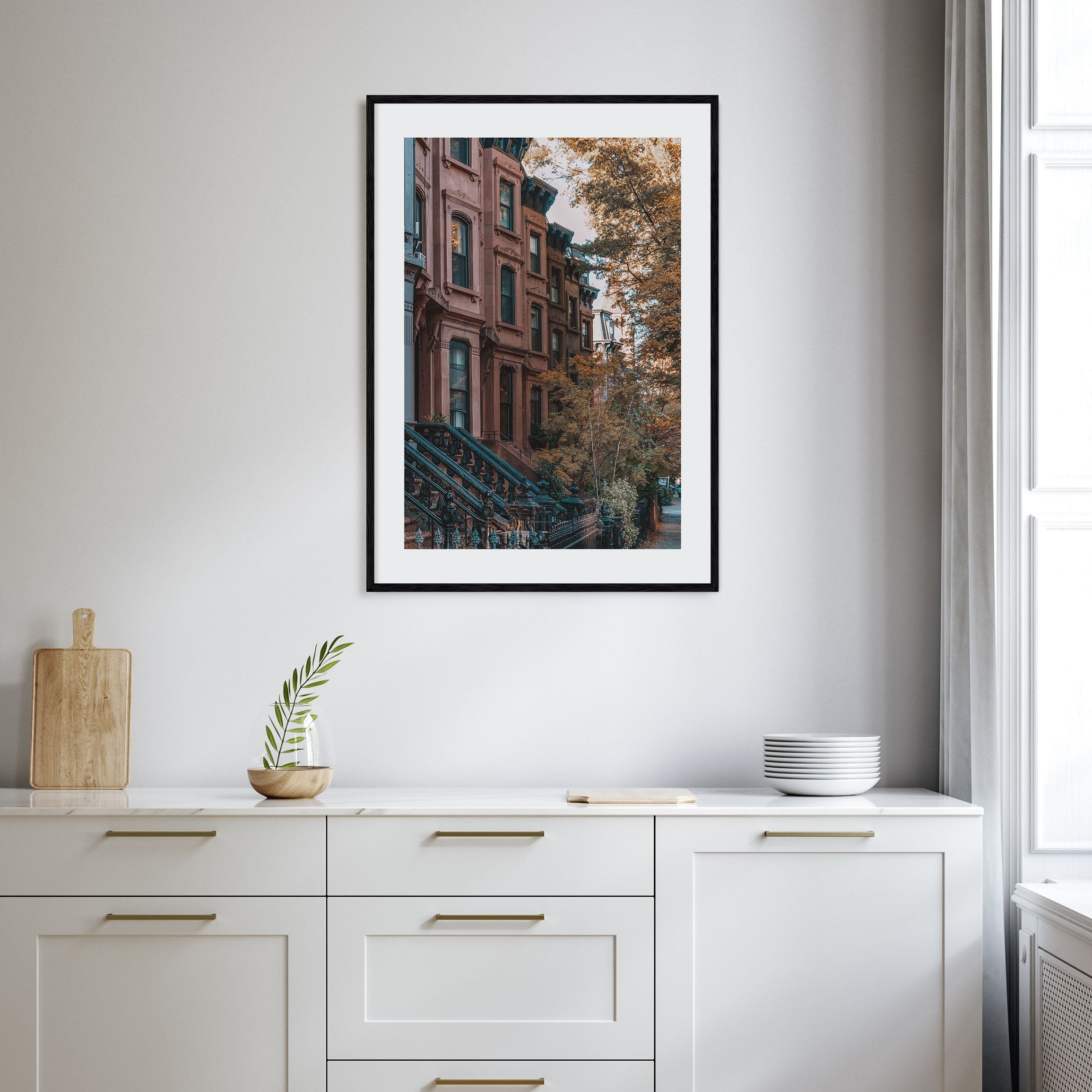 Park Slope Photo Color Poster
