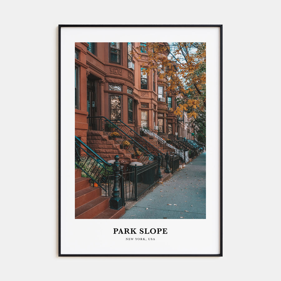 Park Slope Portrait Color Poster