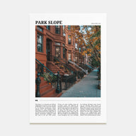 Park Slope Travel Color Poster