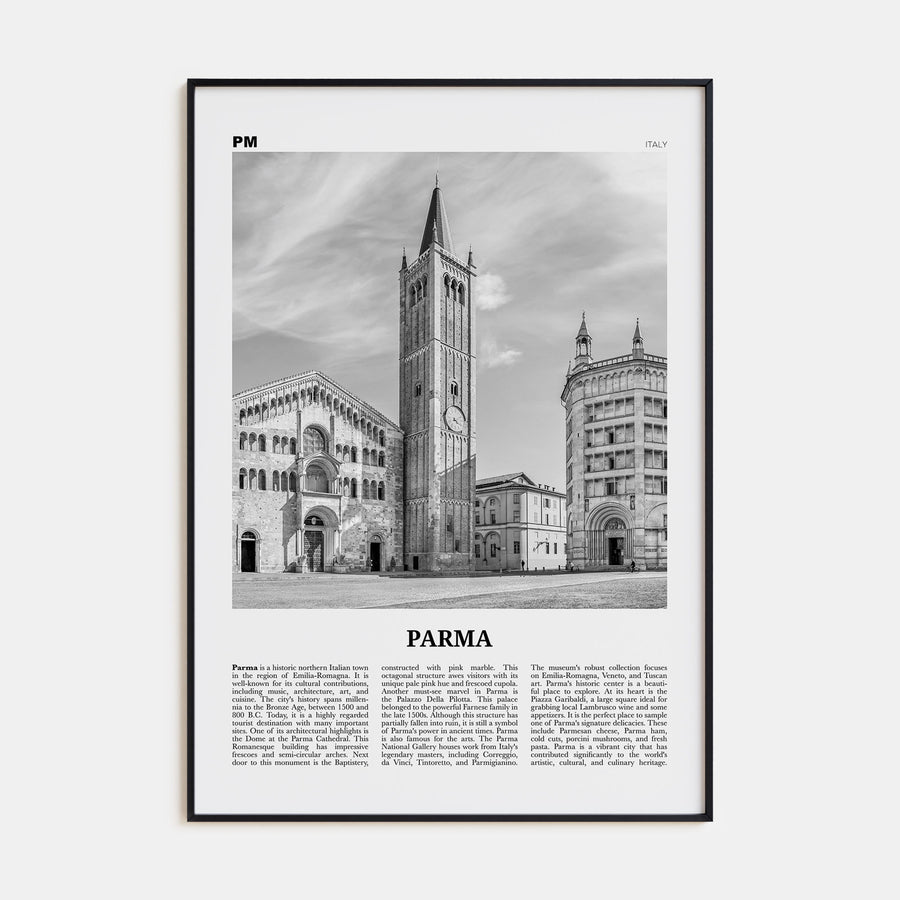 Parma Travel B&W Poster