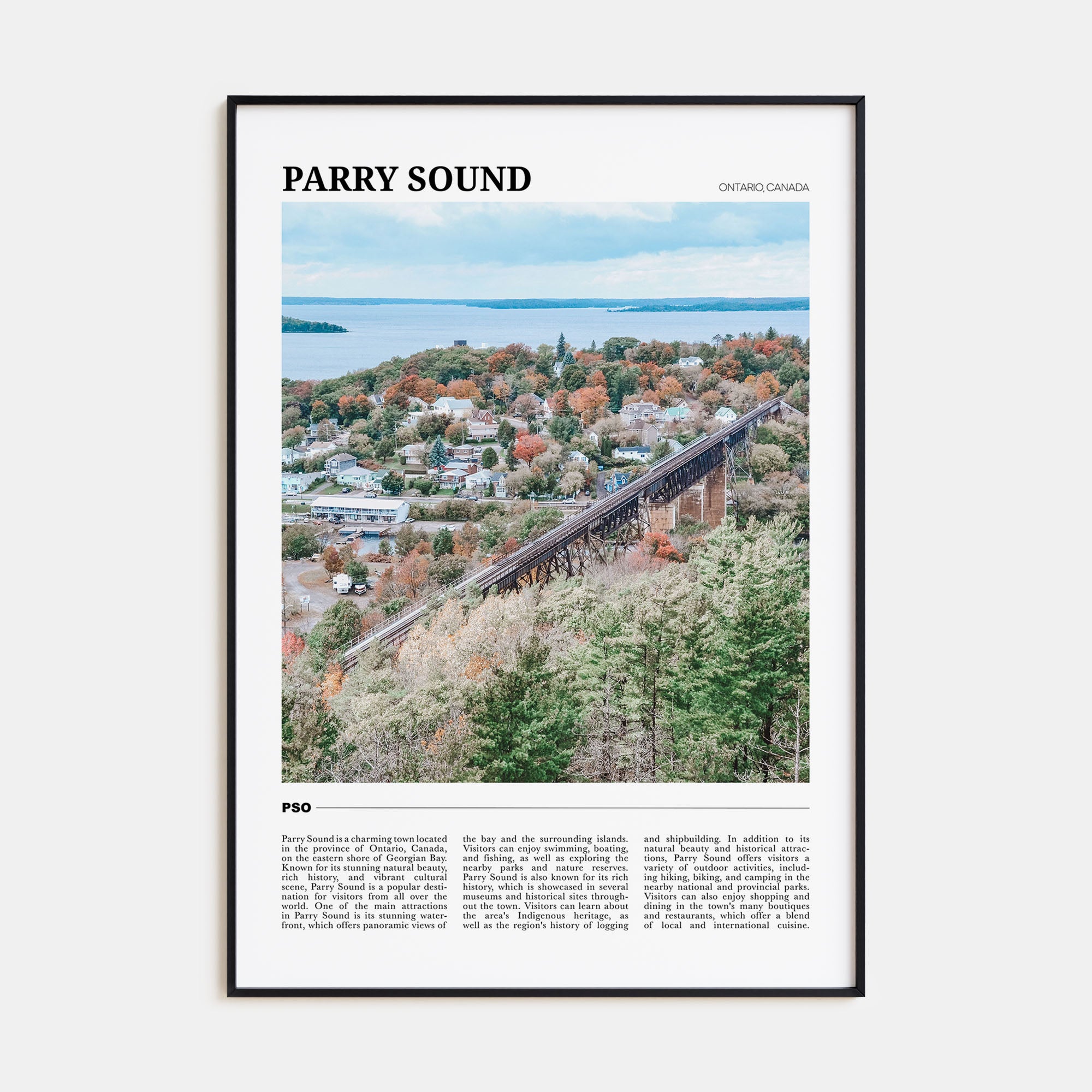 Parry Sound Travel Color Poster
