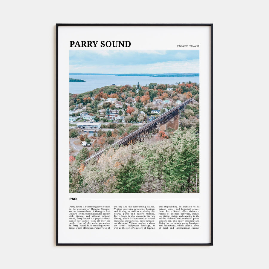 Parry Sound Travel Color Poster