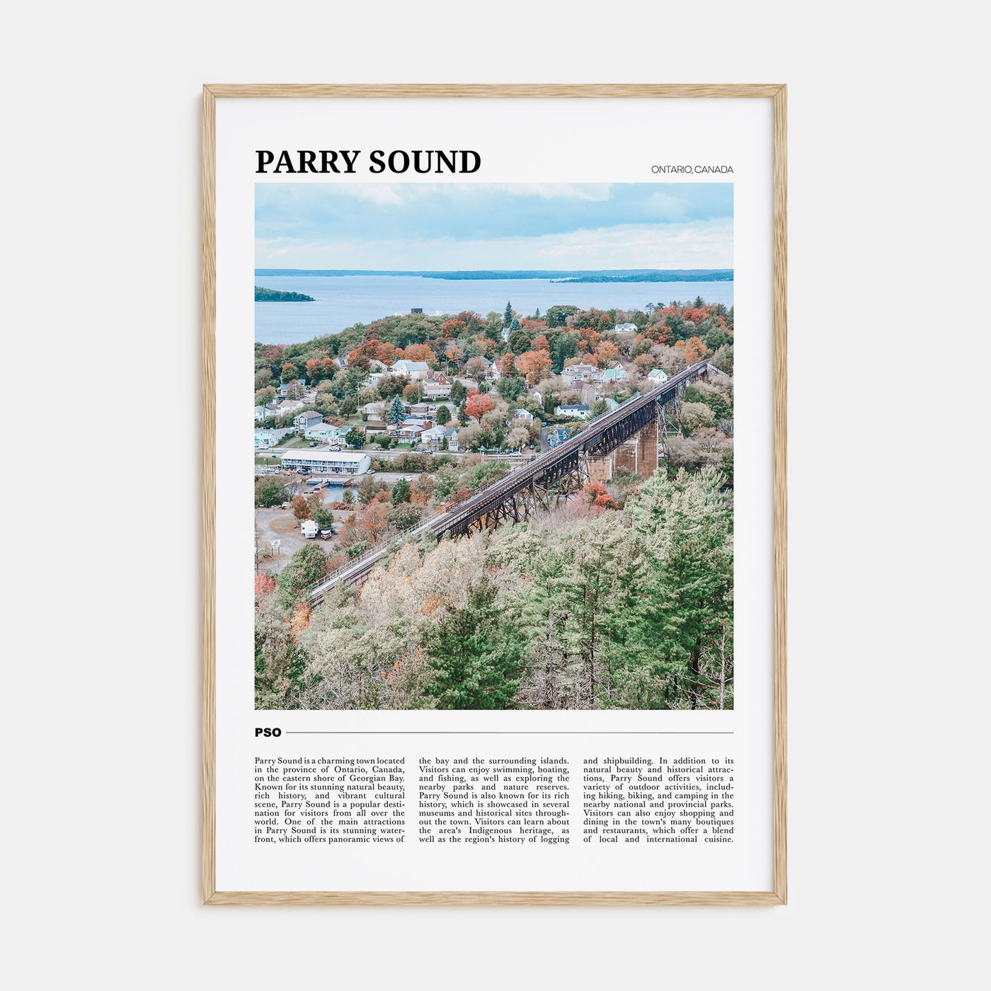 Parry Sound Travel Color Poster