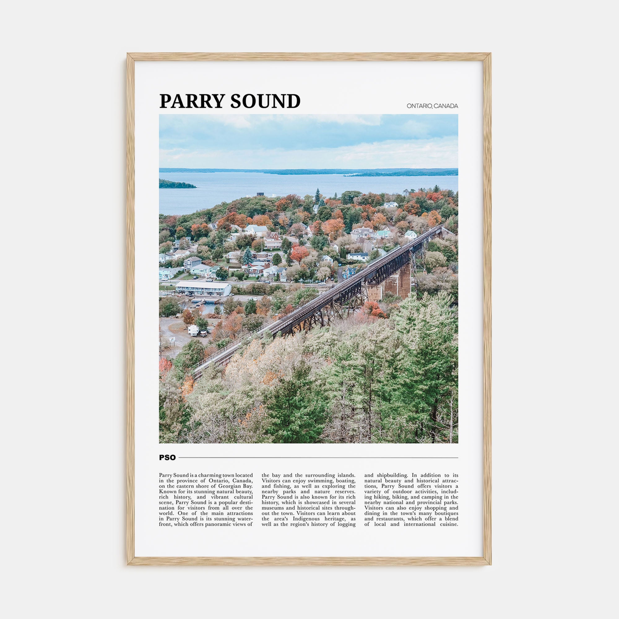 Parry Sound Travel Color Poster