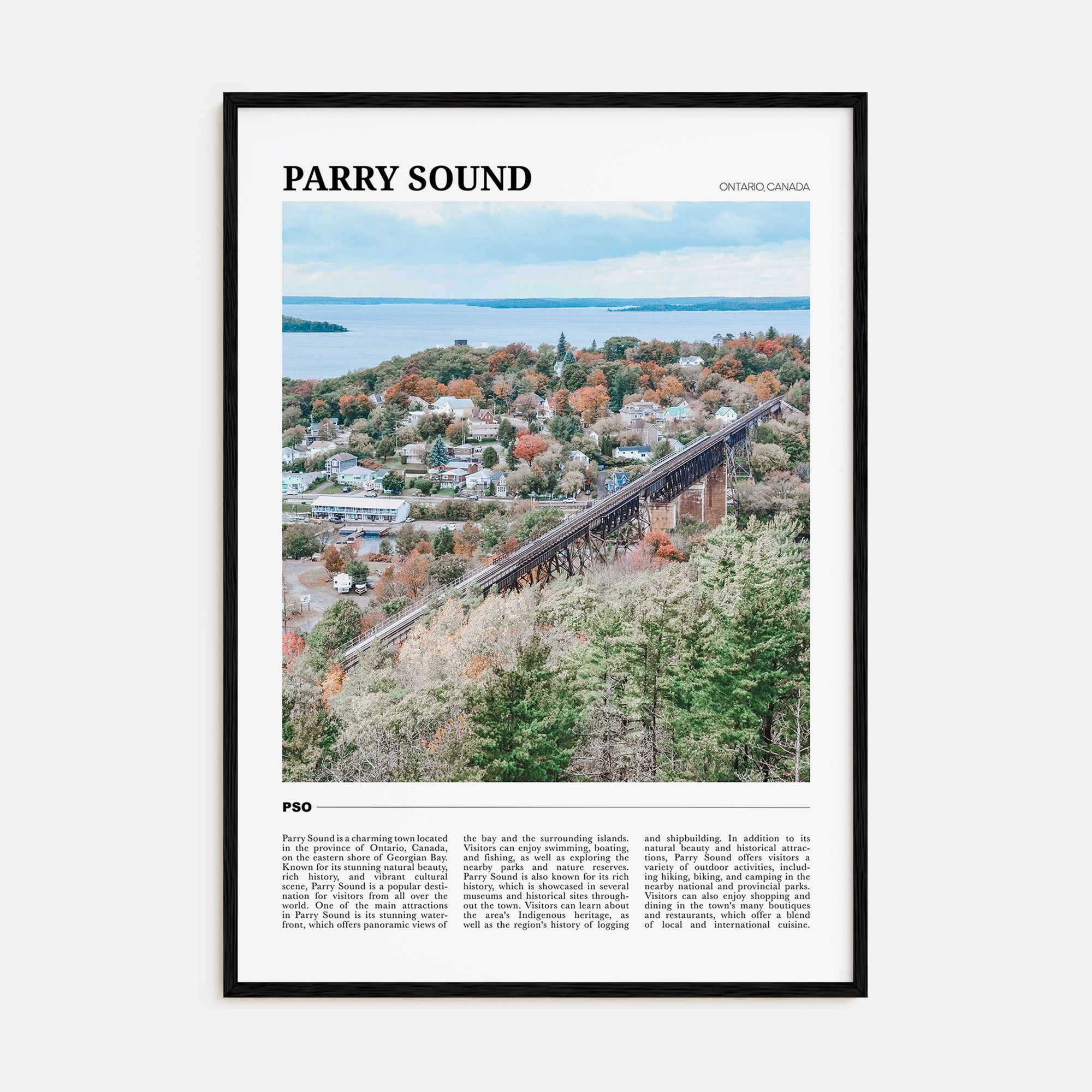 Parry Sound Travel Color Poster