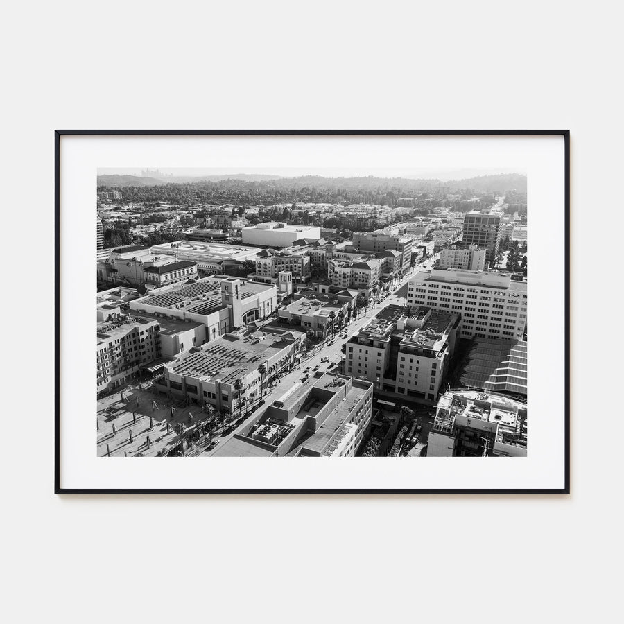Pasadena Landscape B&W Poster