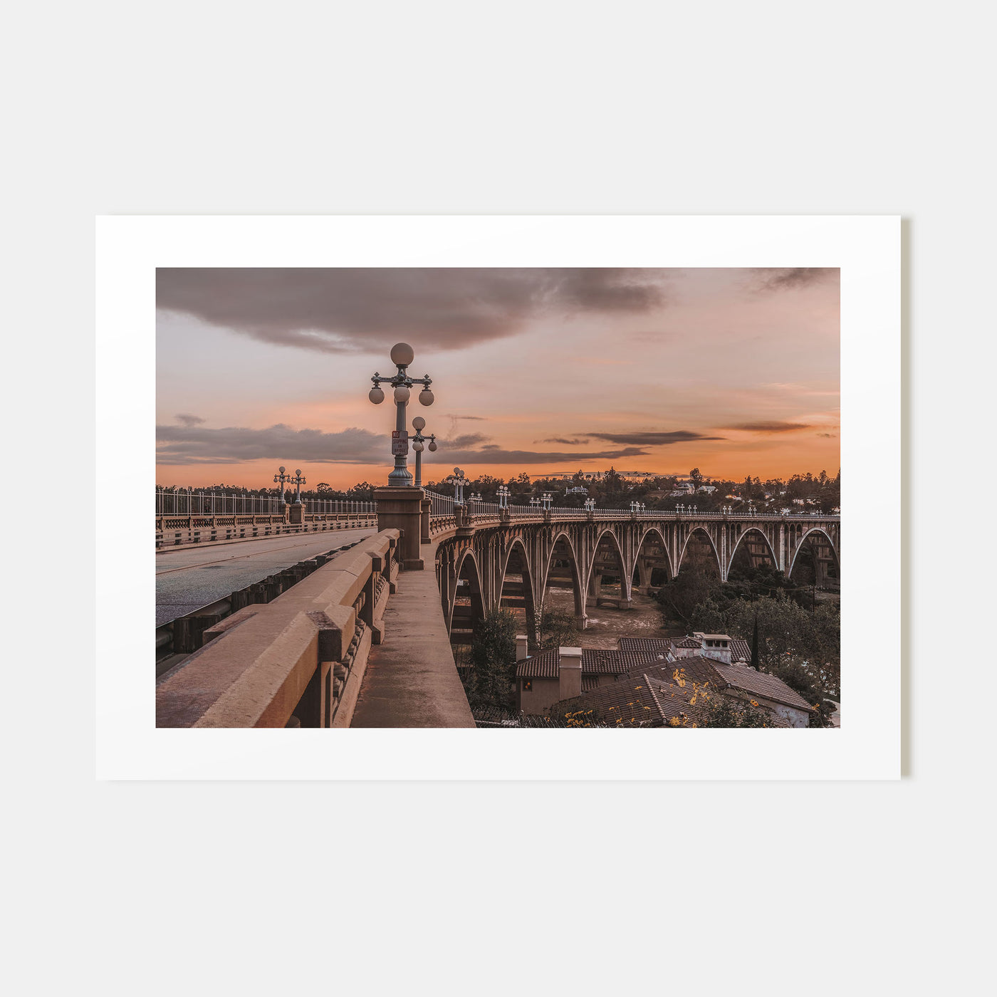 Pasadena Landscape Color Poster