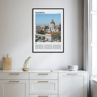 Pasadena Travel Color Poster