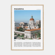 Pasadena Travel Color Poster