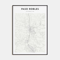 Paso Robles Map Portrait Poster
