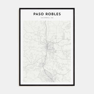 Paso Robles Map Portrait Poster