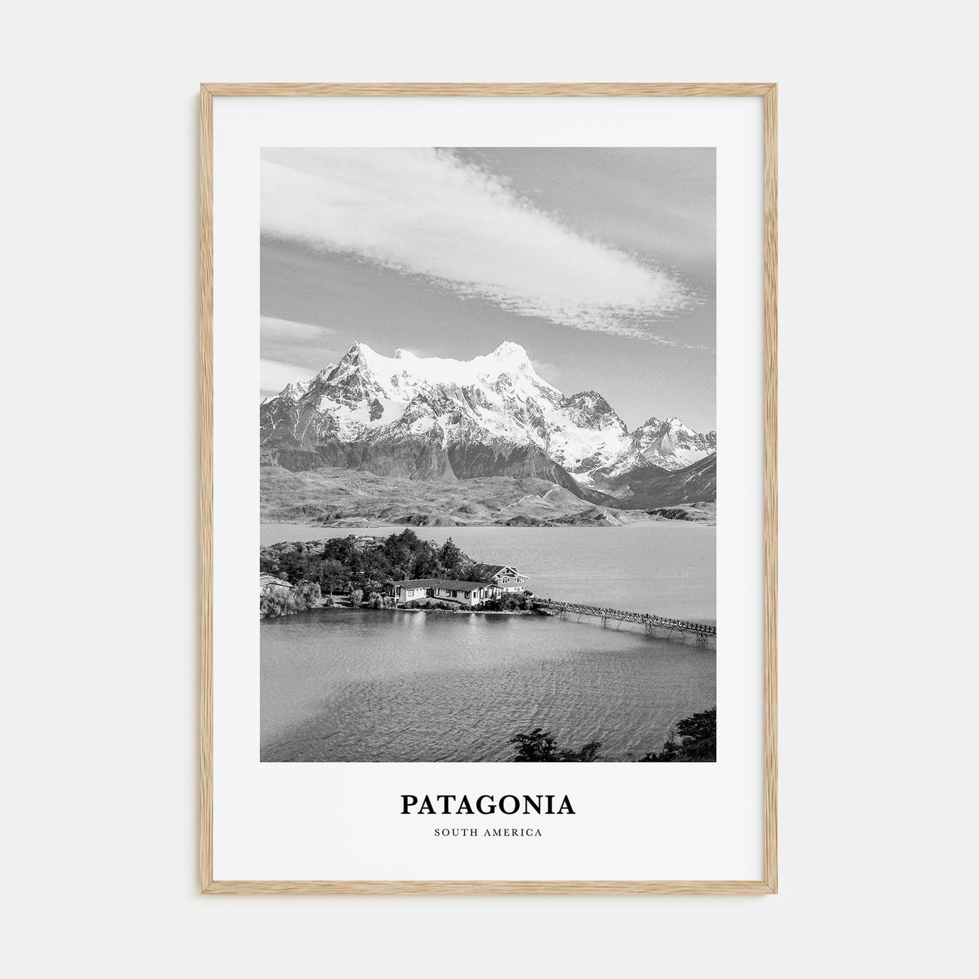 Patagonia Portrait B&W Poster