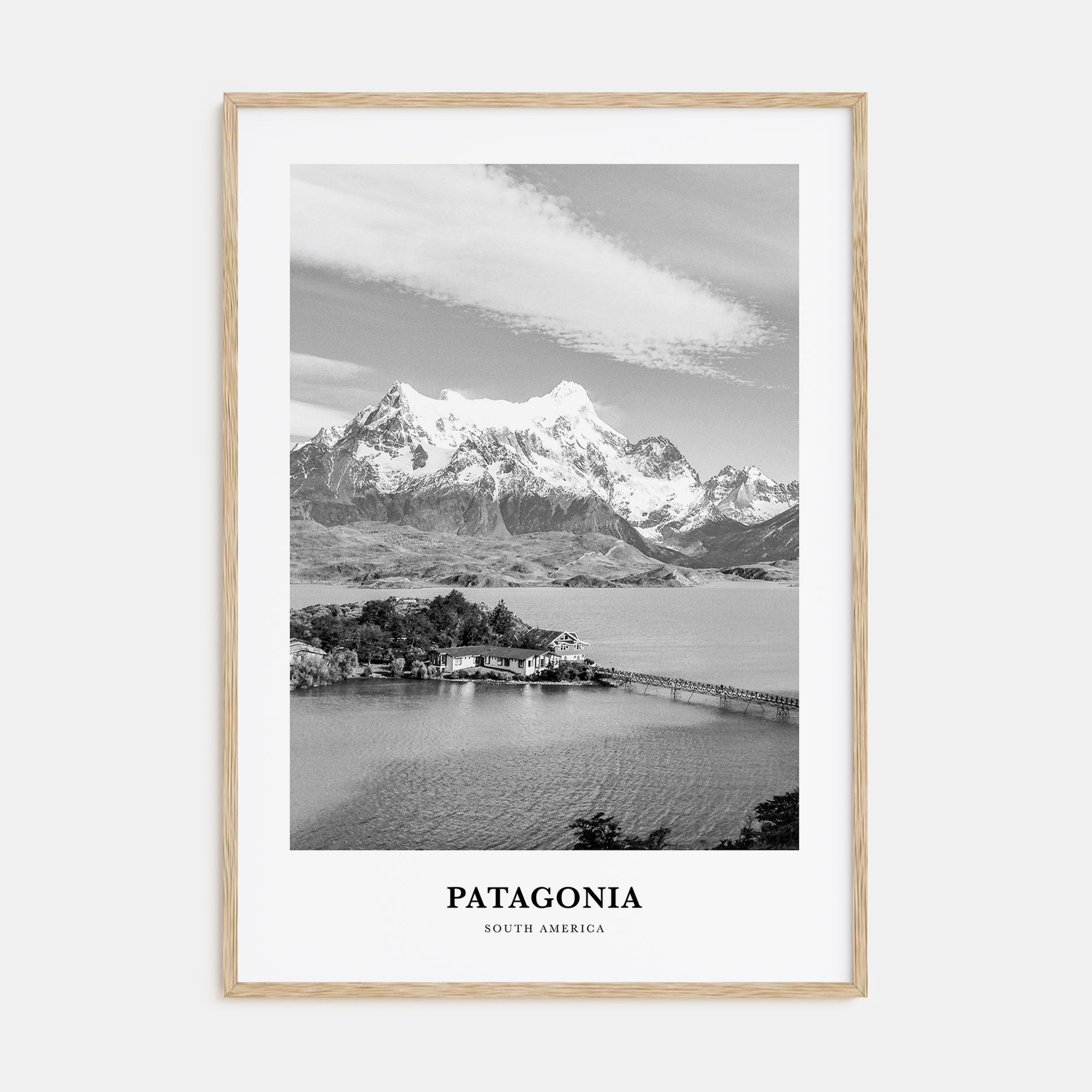 Patagonia Portrait B&W Poster