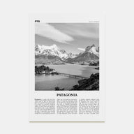 Patagonia Travel B&W Poster