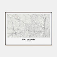 Paterson Map Landscape Poster
