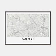 Paterson Map Landscape Poster