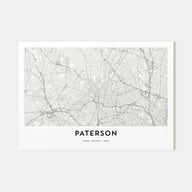 Paterson Map Landscape Poster