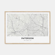 Paterson Map Landscape Poster