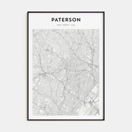 Paterson Map Portrait Poster