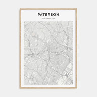 Paterson Map Portrait Poster
