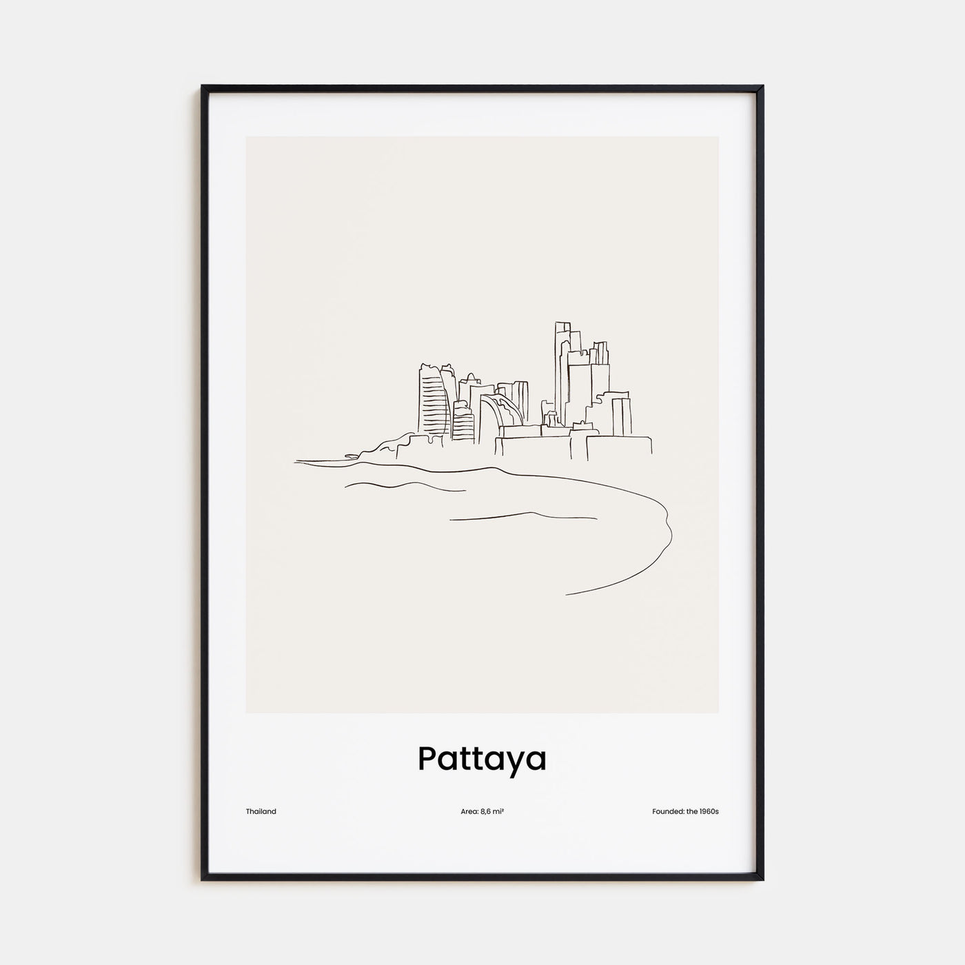 Pattaya Drawn Poster