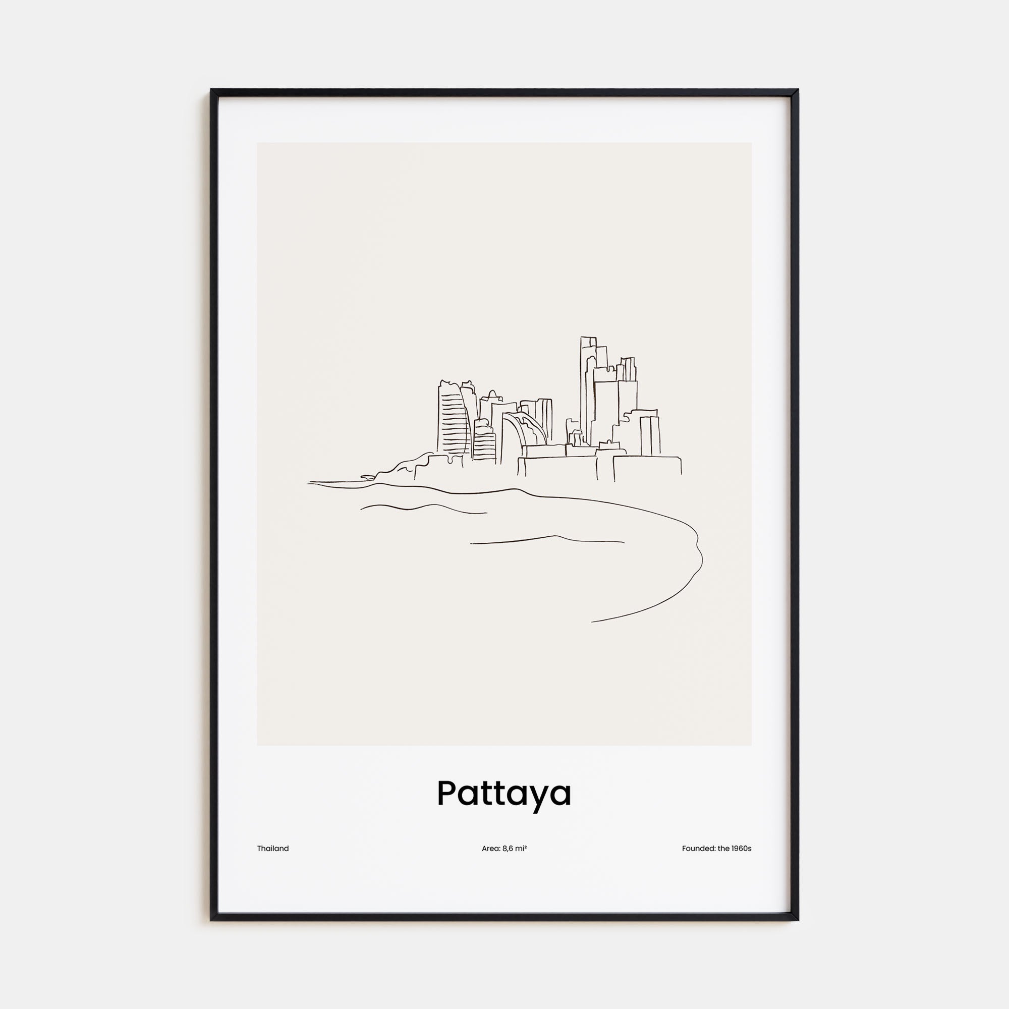 Pattaya Drawn Poster