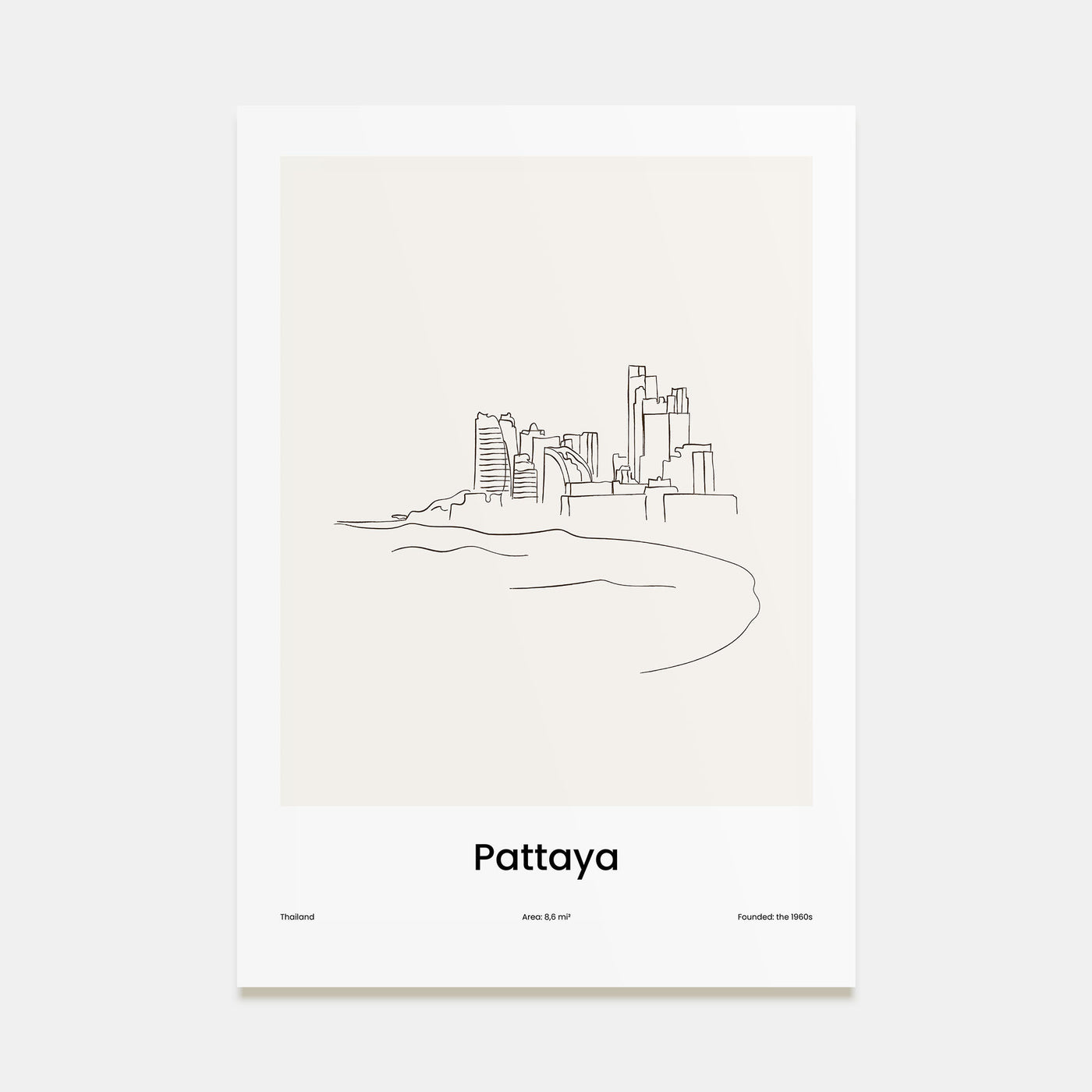 Pattaya Drawn Poster