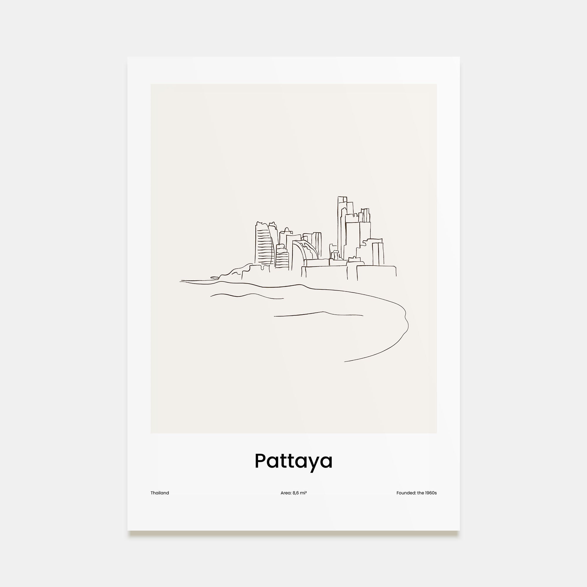 Pattaya Drawn Poster