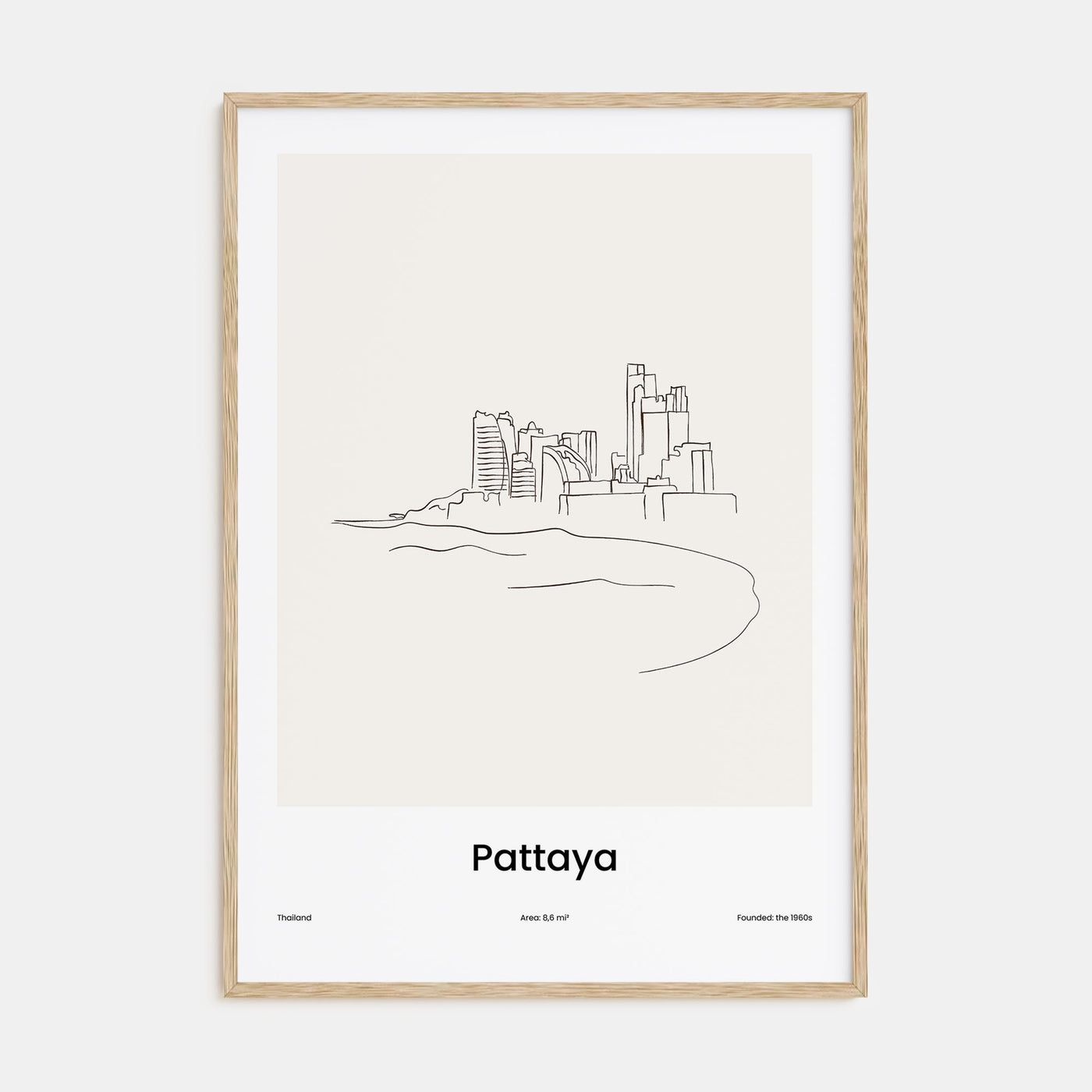 Pattaya Drawn Poster