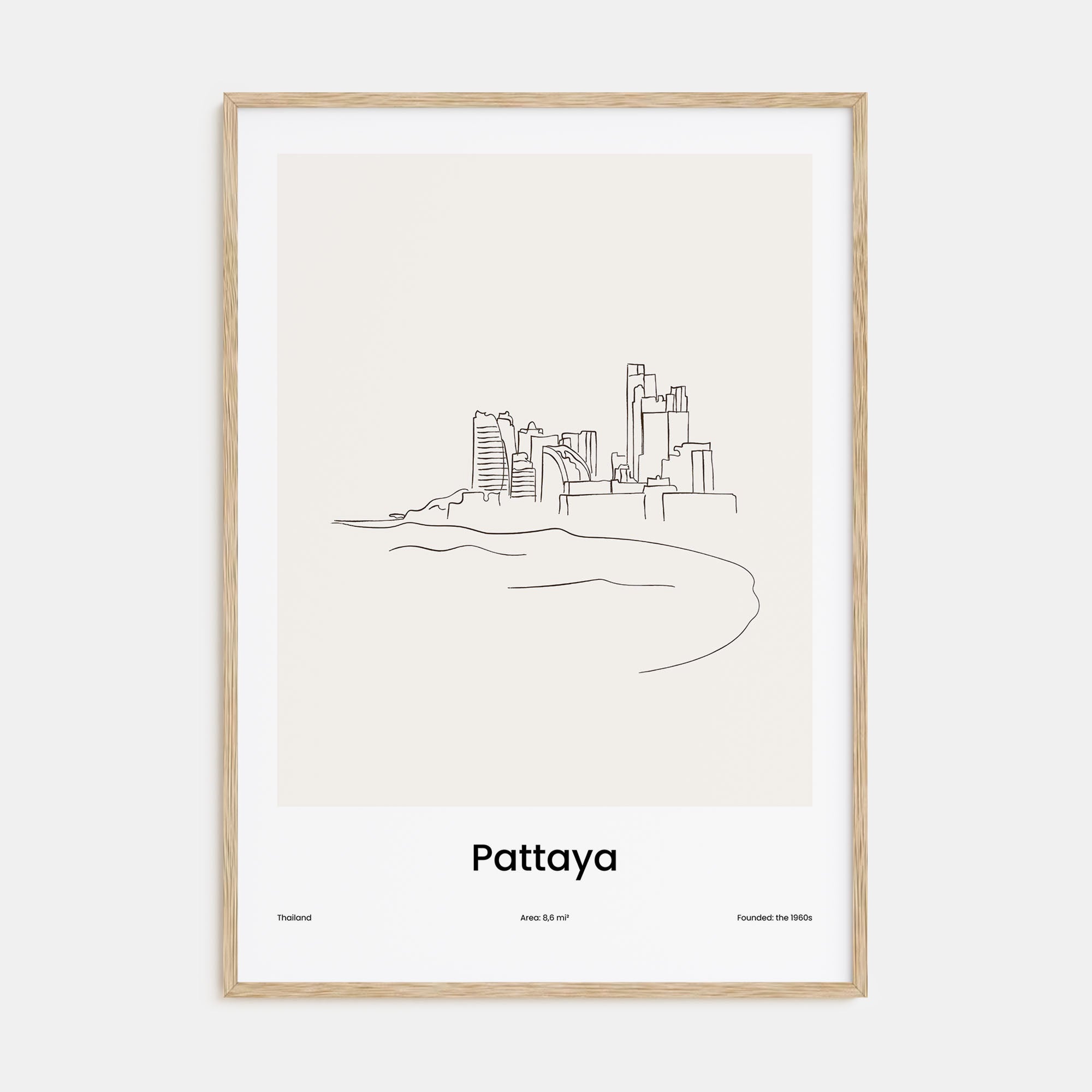 Pattaya Drawn Poster