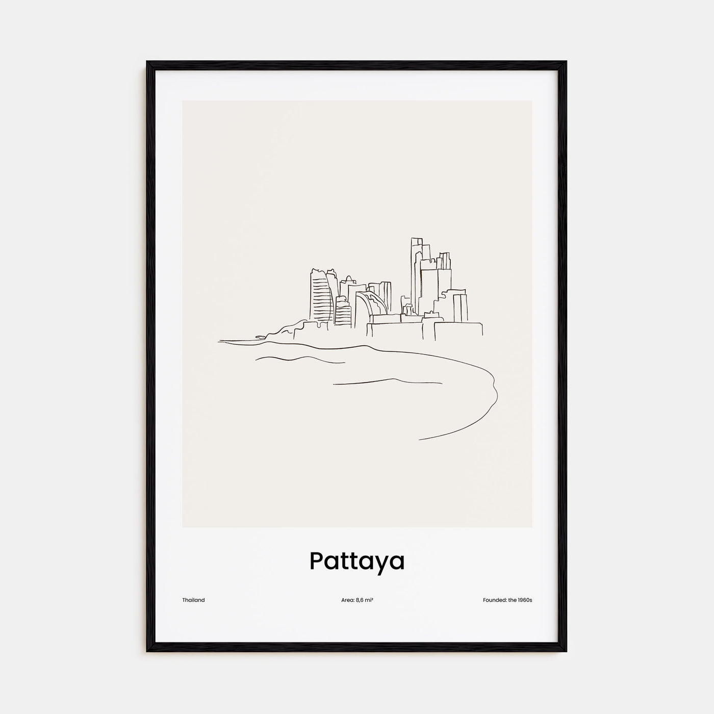 Pattaya Drawn Poster