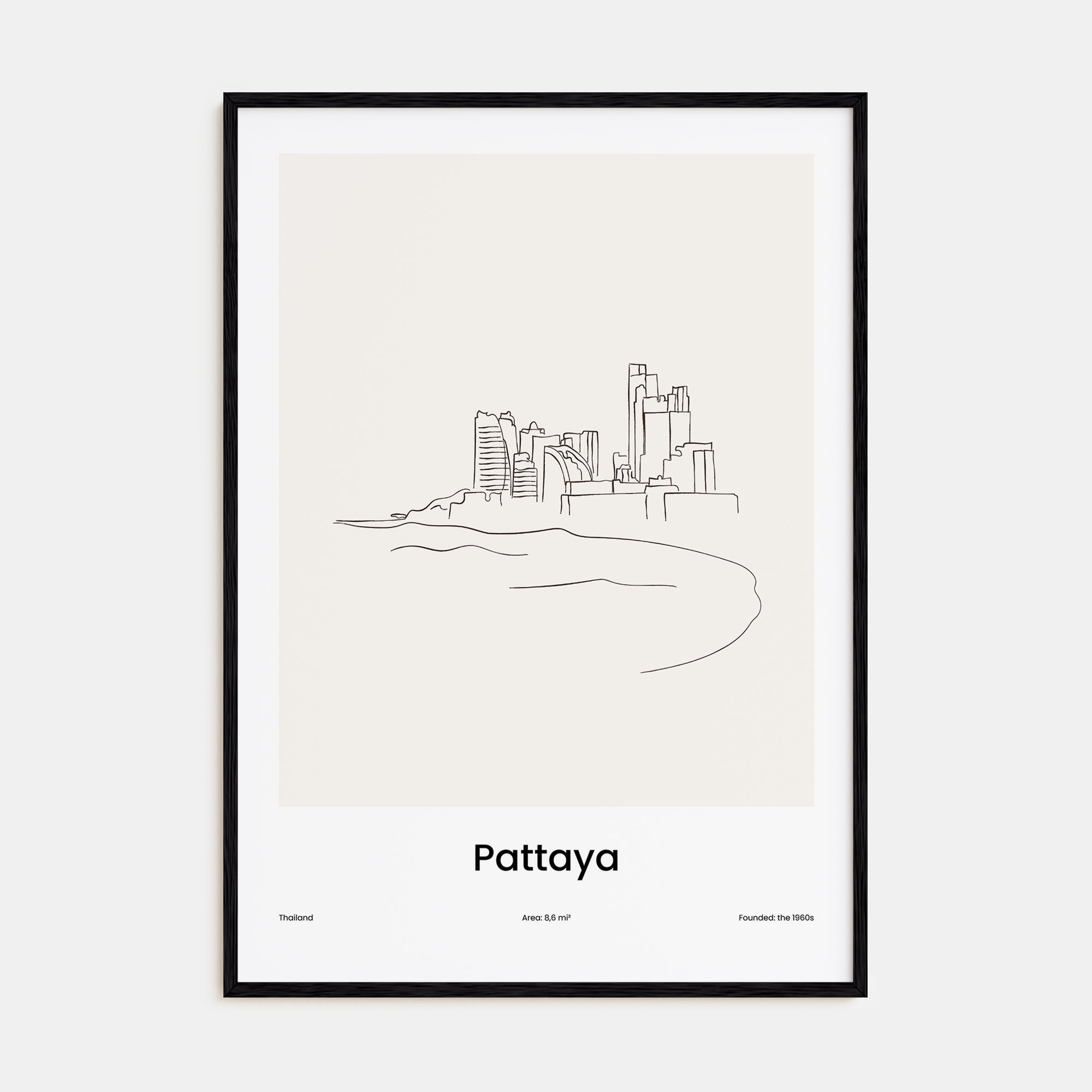 Pattaya Drawn Poster