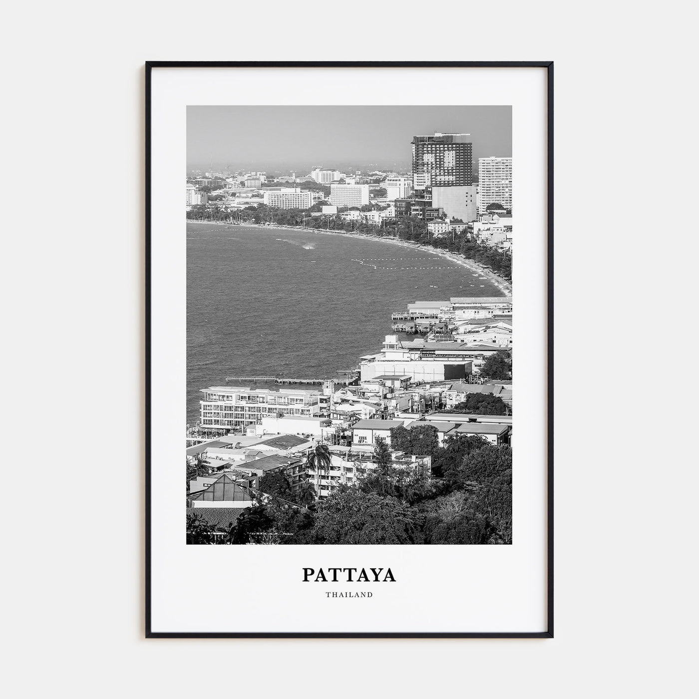 Pattaya Portrait B&W Poster