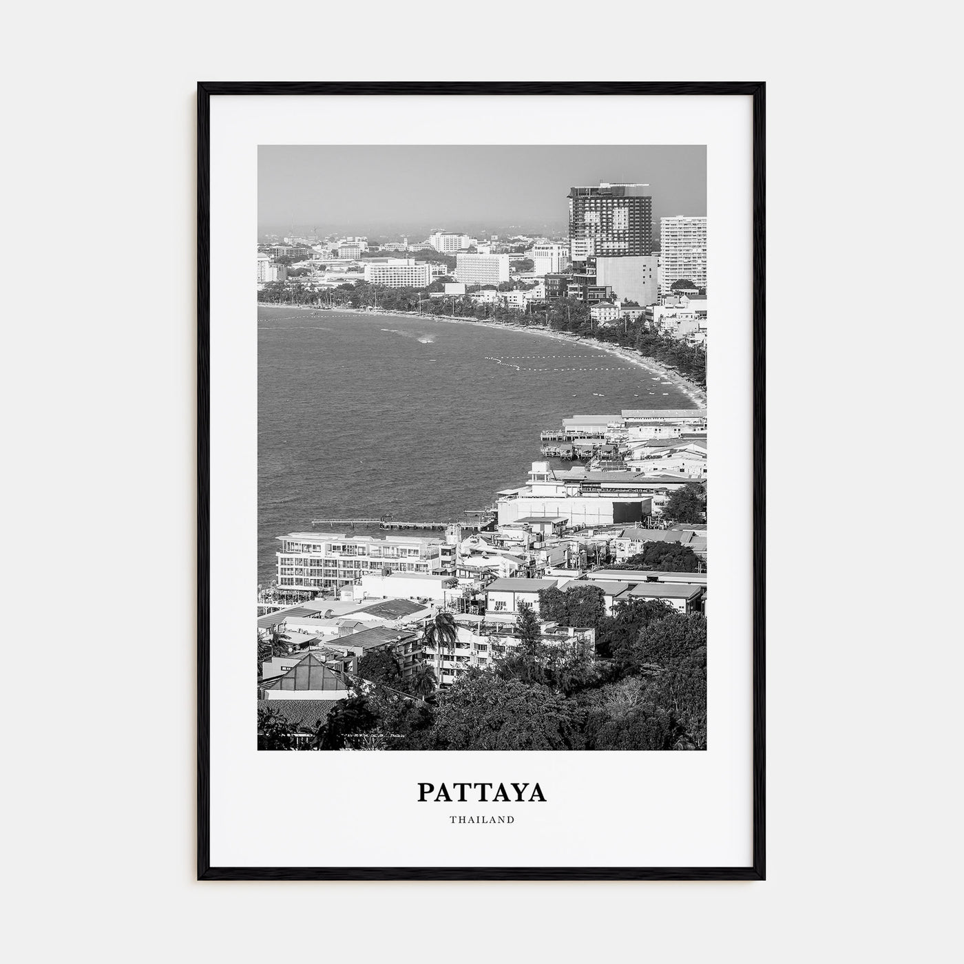 Pattaya Portrait B&W Poster