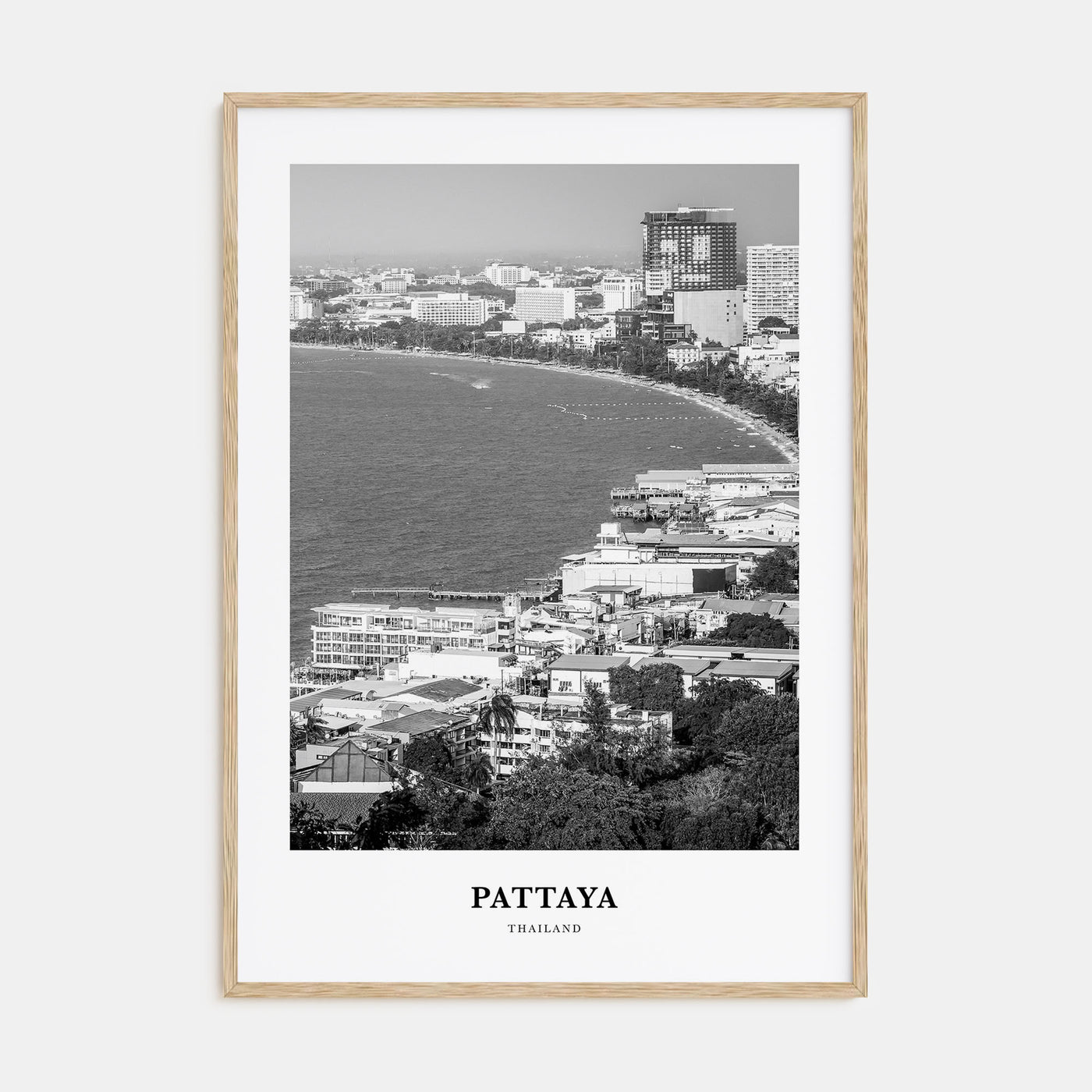 Pattaya Portrait B&W Poster