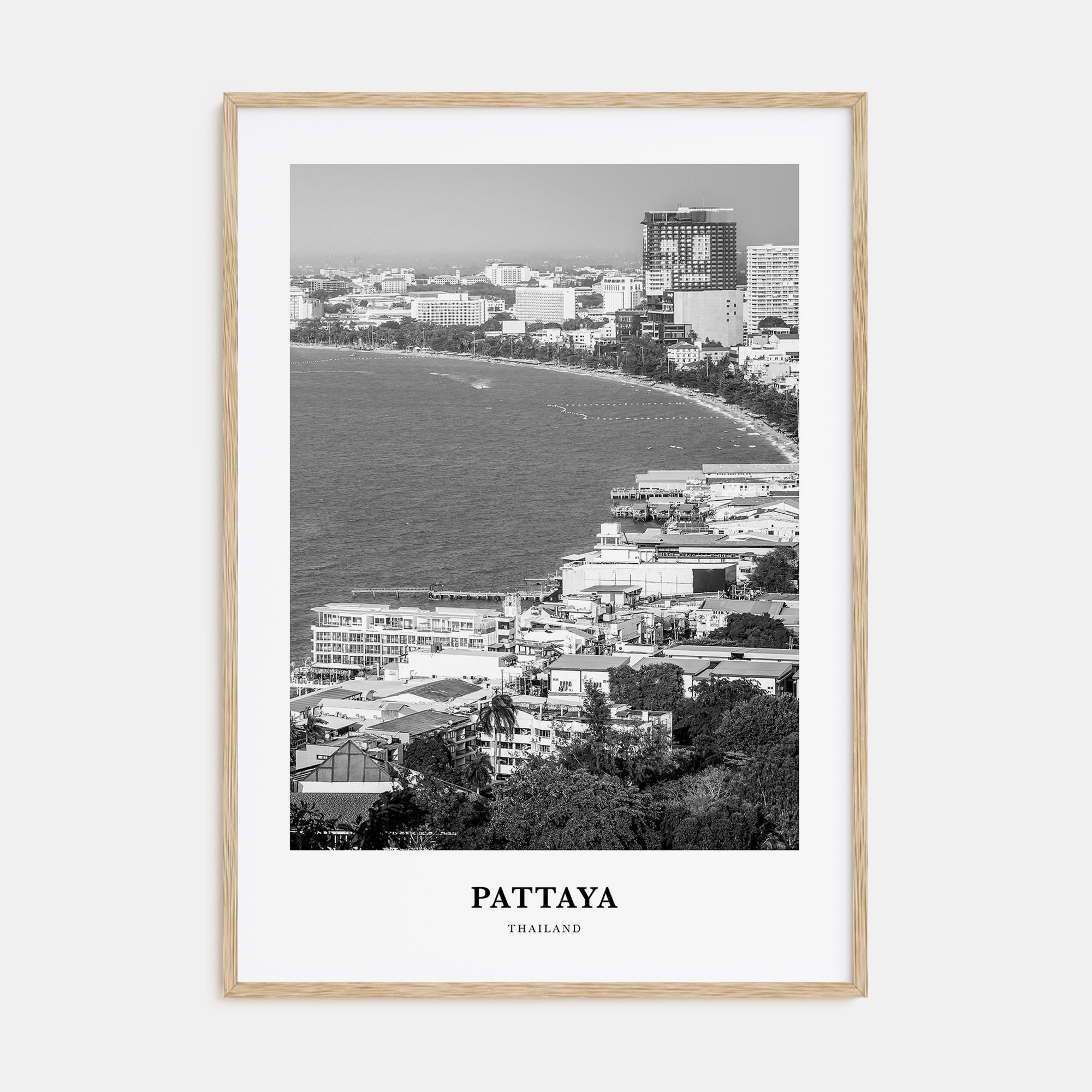 Pattaya Portrait B&W Poster