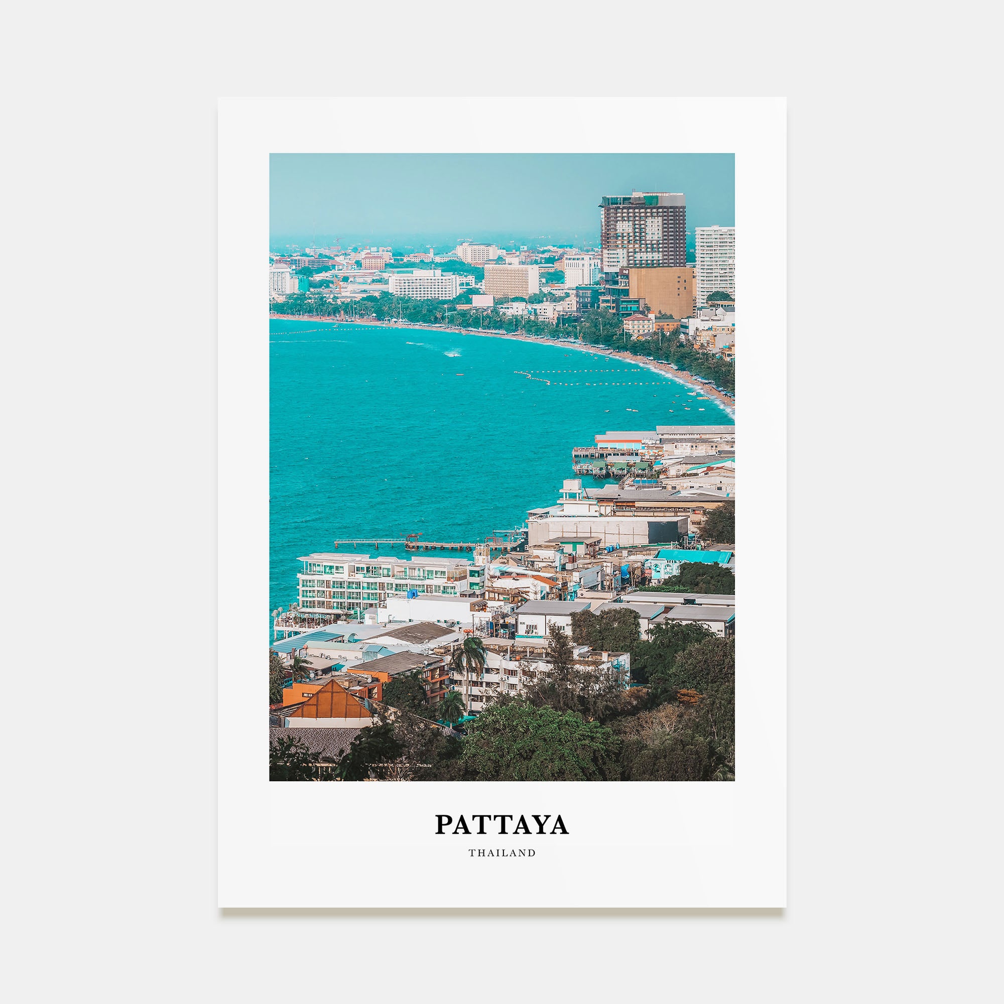 Pattaya Portrait Color Poster