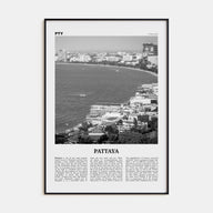Pattaya Travel B&W Poster