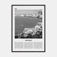 Pattaya Travel B&W Poster